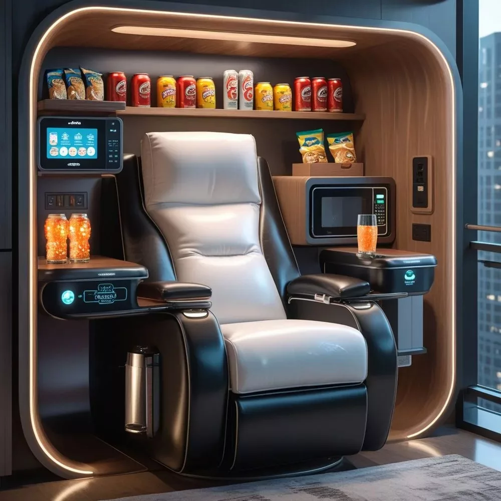 Materials Used in Recliners With Built-in Kitchens