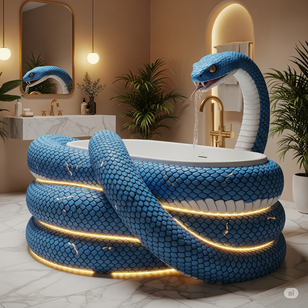 The Allure of Snake Bathtubs
