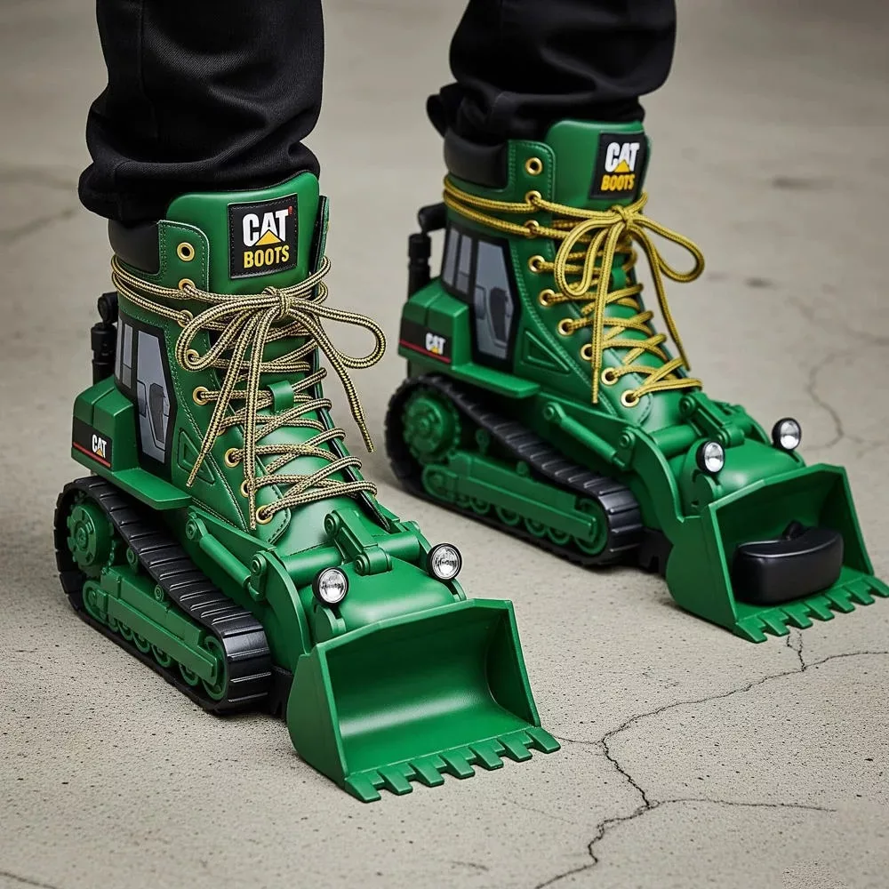 The Design Philosophy of Bulldozer Shaped High Boots