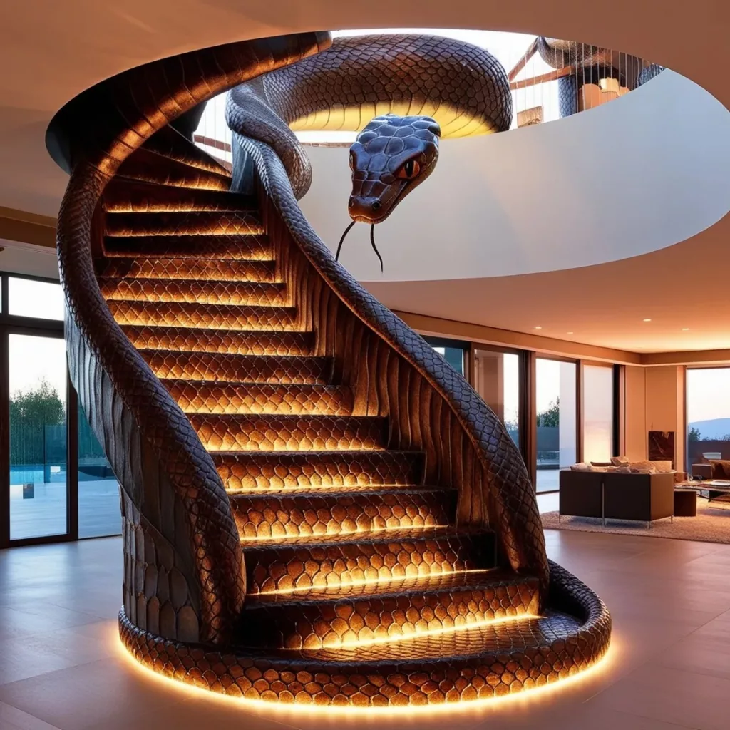 What is a Snake-Shaped Staircase?