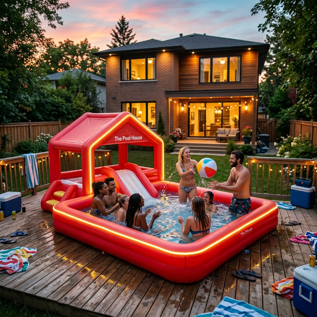 Styling Ideas for House Shaped Inflatable Pool