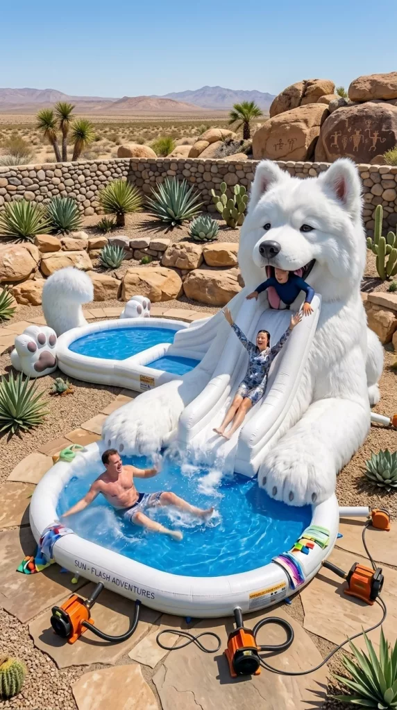Ideal Places to Use Inflatable Animal-Themed Water Slide Pool