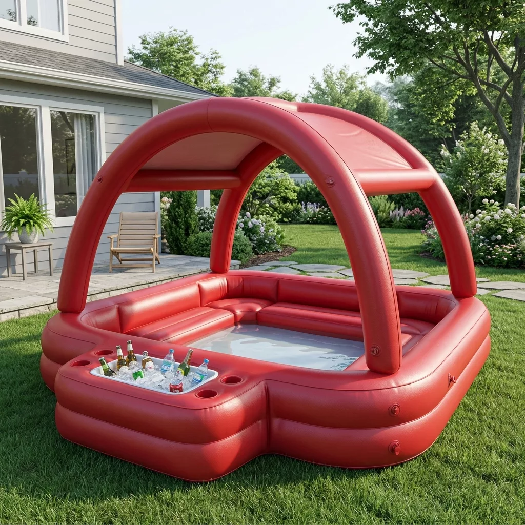 Why Inflatable Lounge Pool With Built In Cooler is Trending