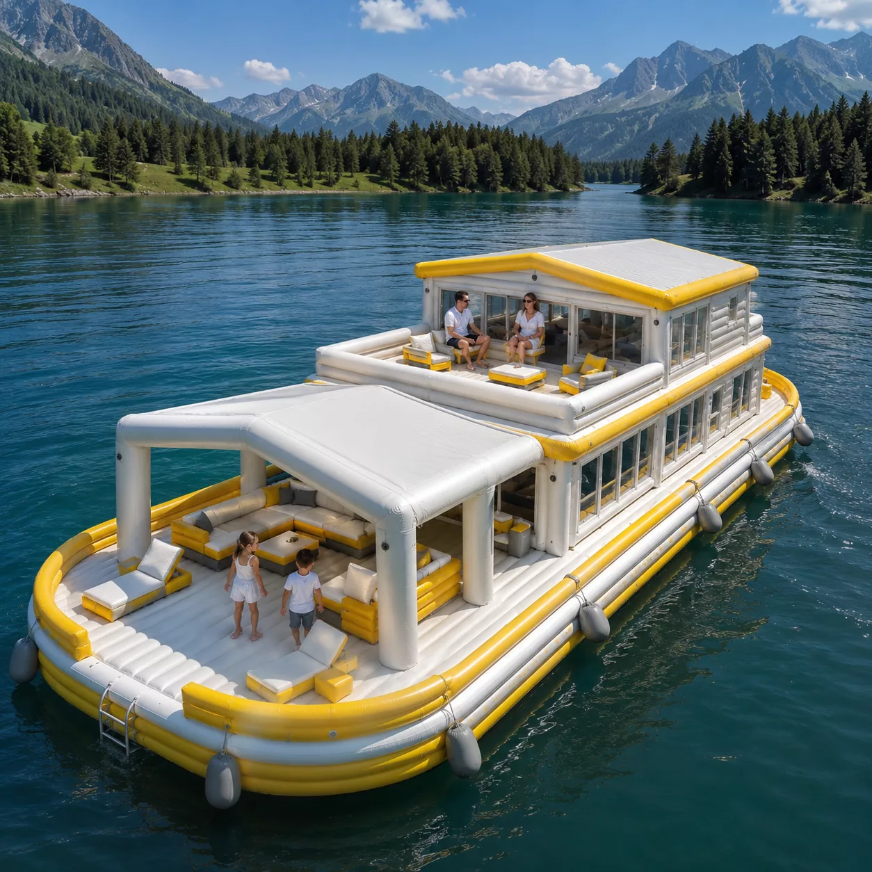 Best Color Ideas for a Giant Inflatable Barge Home