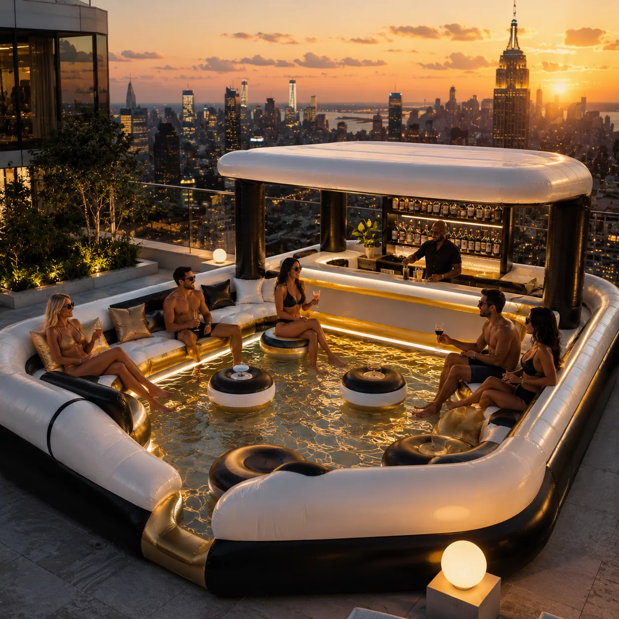 Inflatable Pool Bar: The Ultimate Floating Lounge for Summer Parties