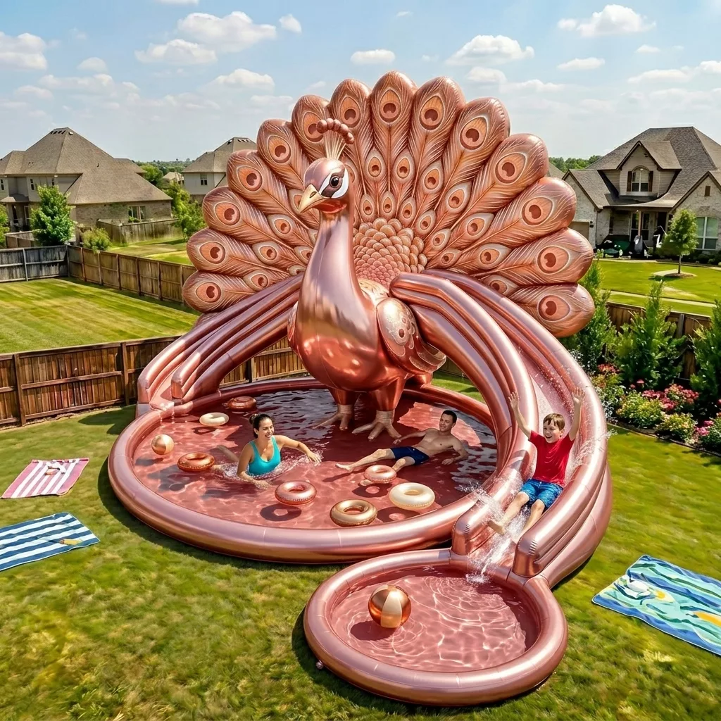 What is an Inflatable Peacock Pool