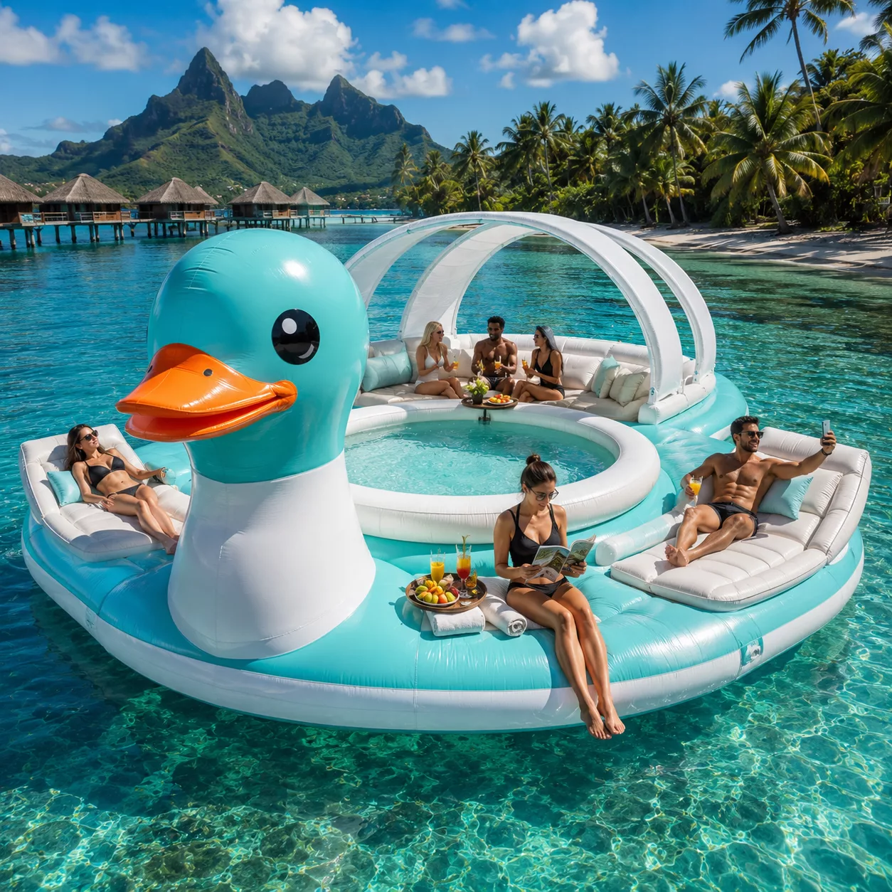 What Is an Inflatable Duck Lounge?