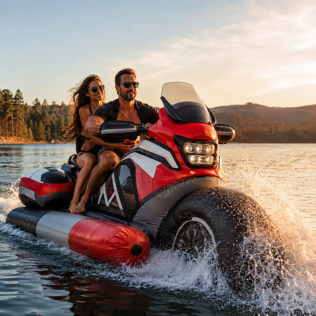 Who Would Love Inflatable Harley Jetskis?