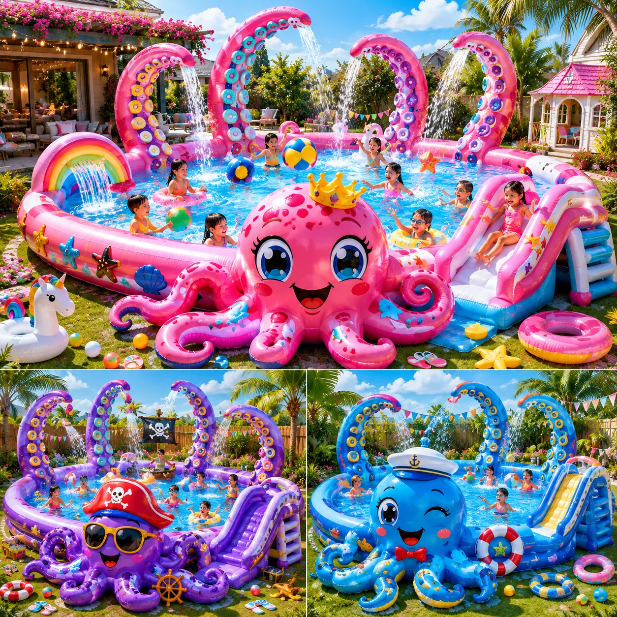 Safety Tips for an Inflatable Octopus Pool