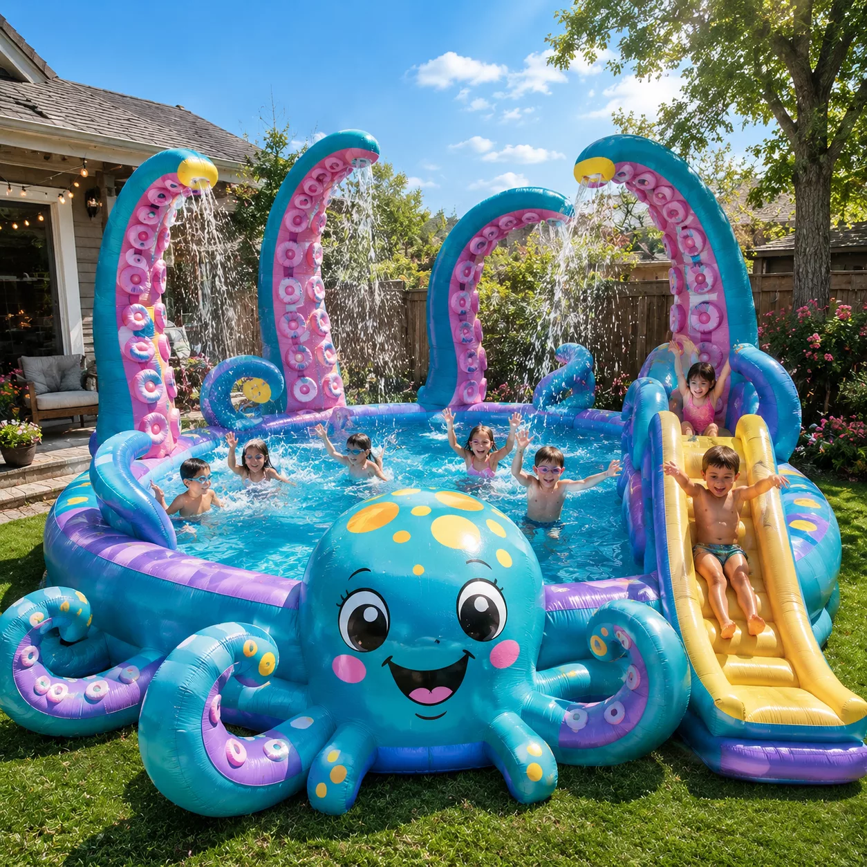 What Is an Inflatable Octopus Pool?