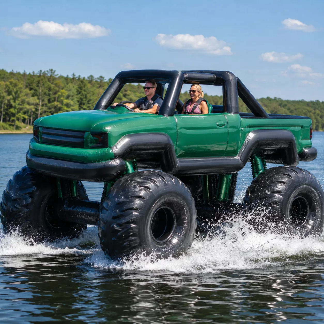 Safety Tips for an Inflatable Monster Truck Boat