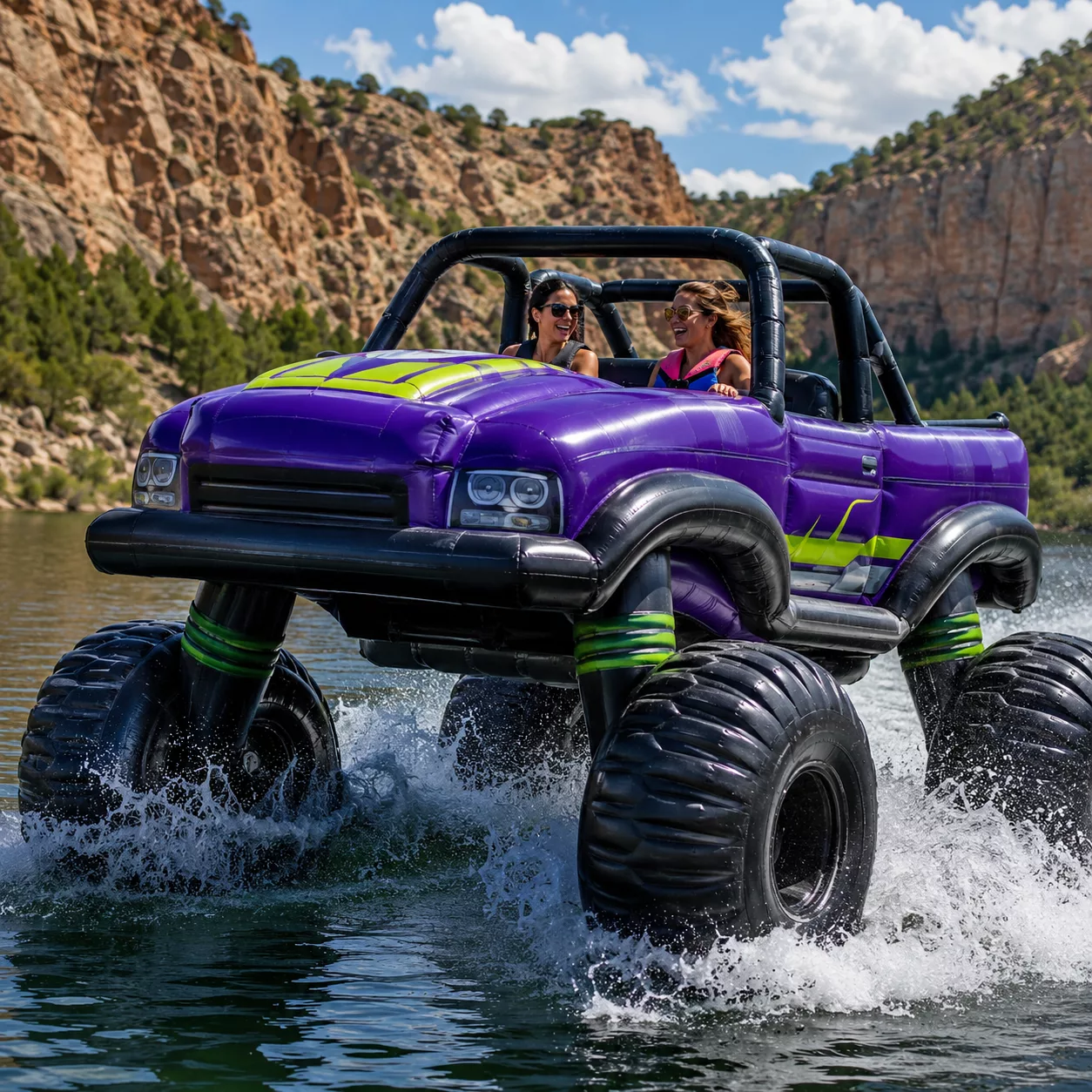 What Is an Inflatable Monster Truck Boat?