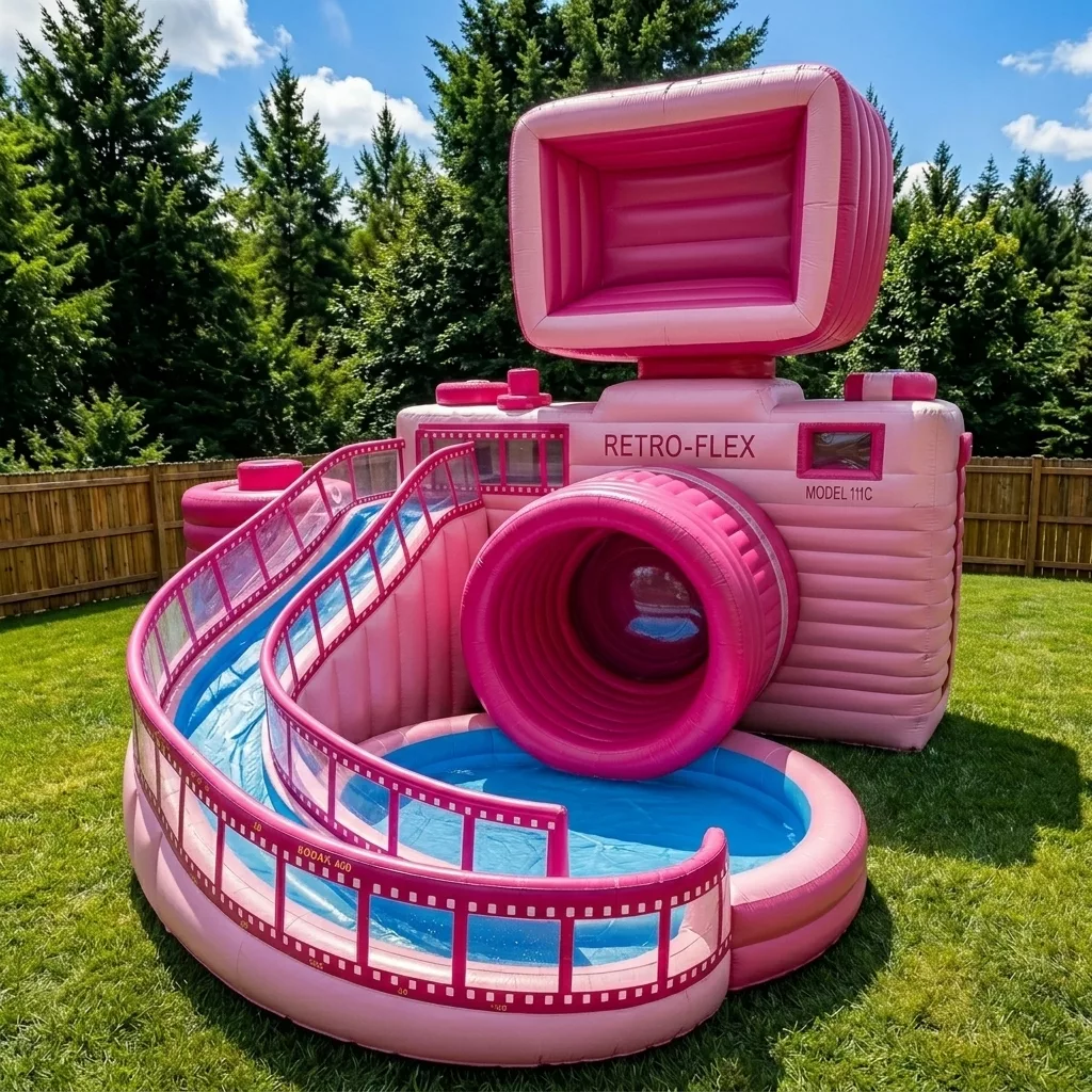 Key Features of an Inflatable Retro Camera Pool