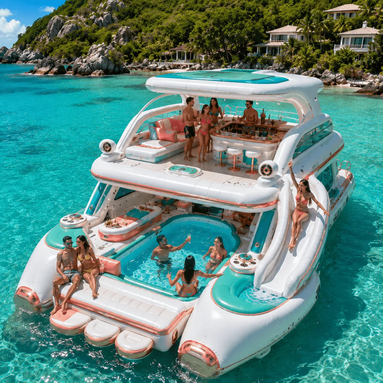 Why the Giant Inflatable Yacht Pool Float Is So Popular