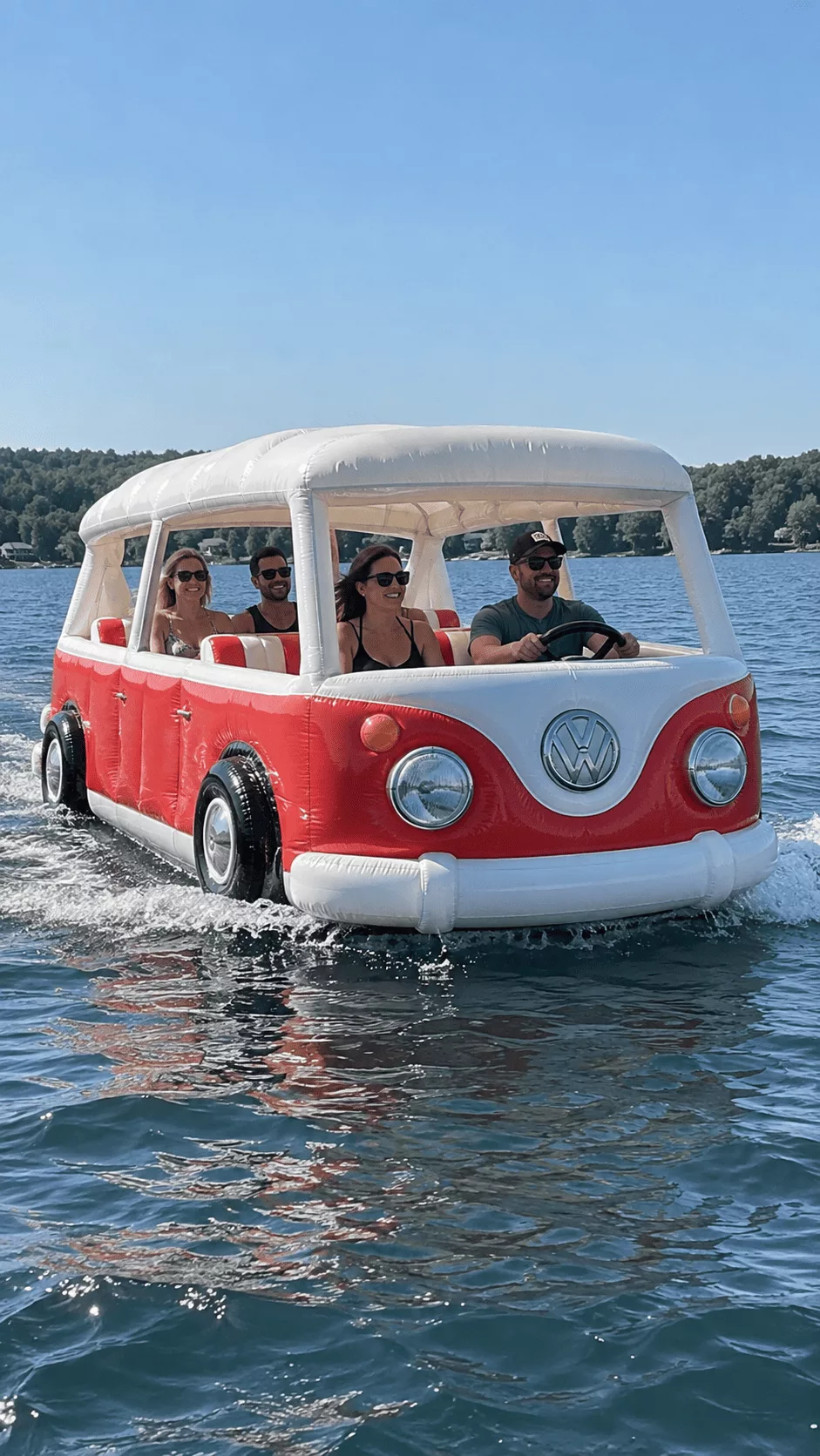 What Is an Inflatable Volkswagen Bus Boat?