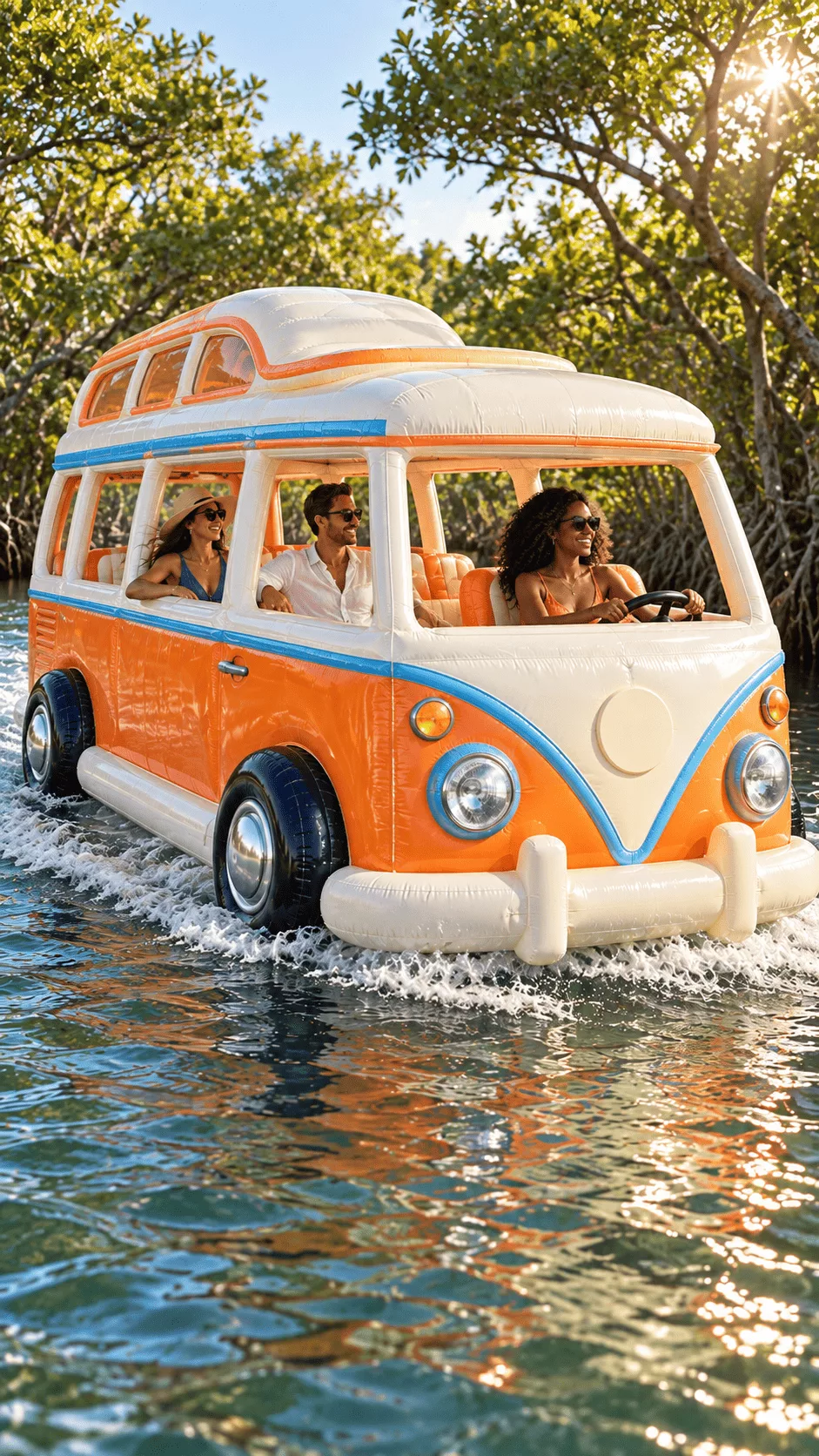 Fun Design Ideas for a Bus-Shaped Boat